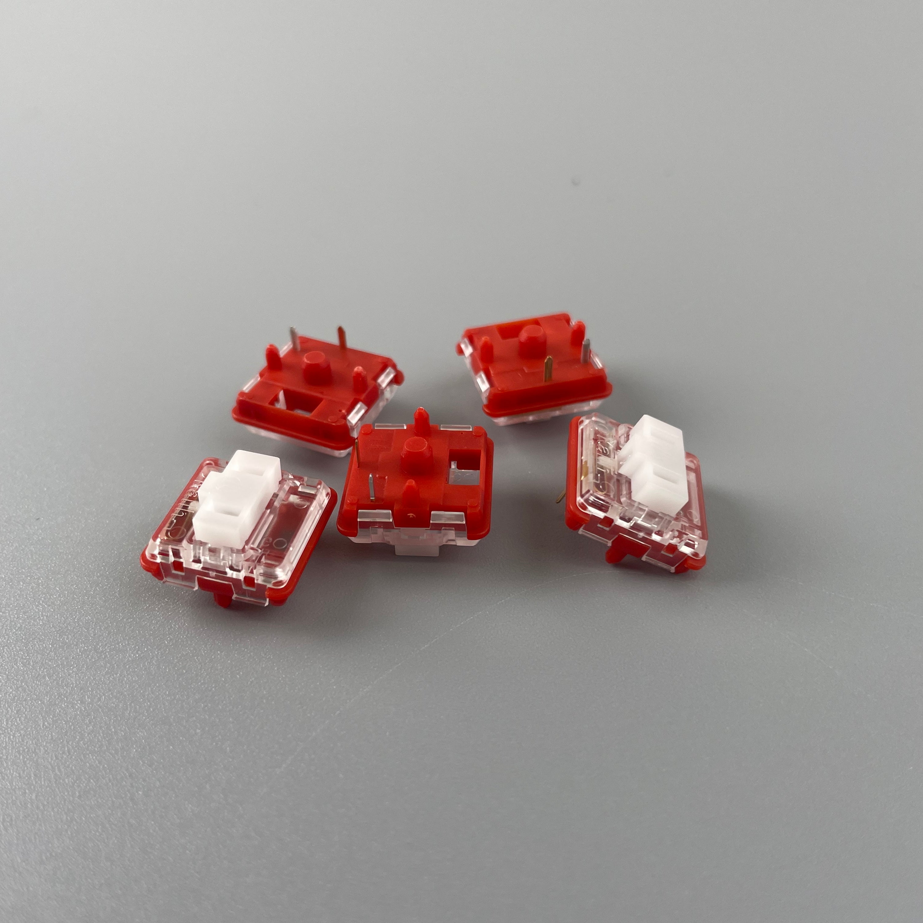 Red Pro Choc v1 ロープロファイル キースイッチ(5個)